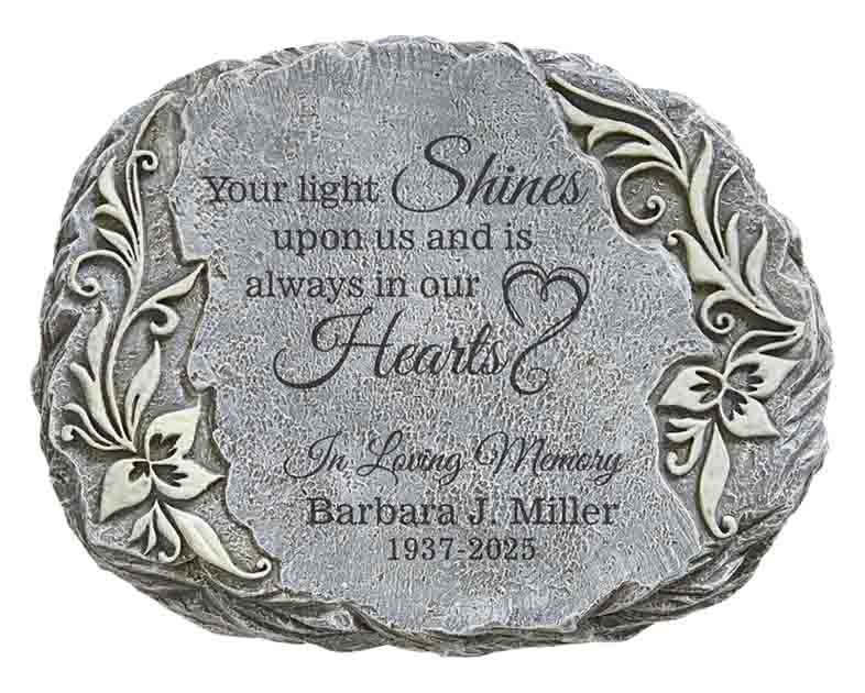 Let's Make Memories Personalized Memorial Garden Stone