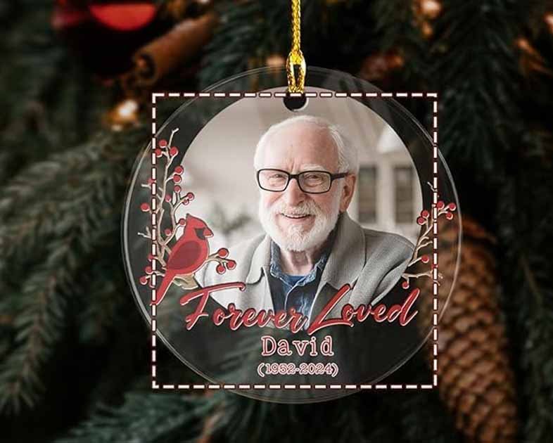 Personalized Memorial Custom Photo Ornament