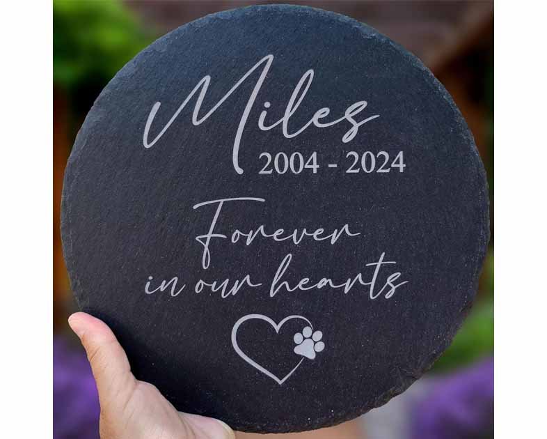 Personalized Pet Memorial Stone for Dogs and Cats
