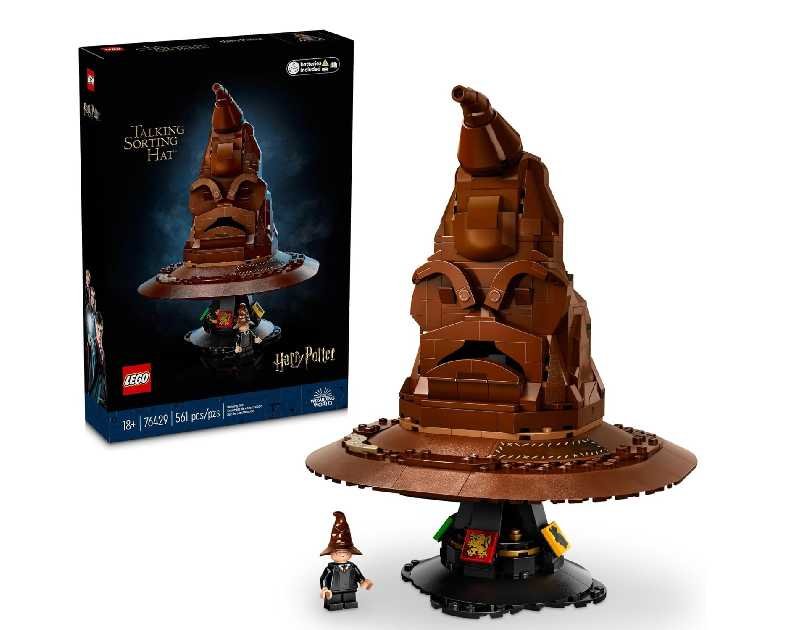 LEGO Harry Potter Talking Sorting Hat W/ 31 Voices - Harry Potter Building Set - Gift Idea for Adults, Women & Men, 18+ - 76429