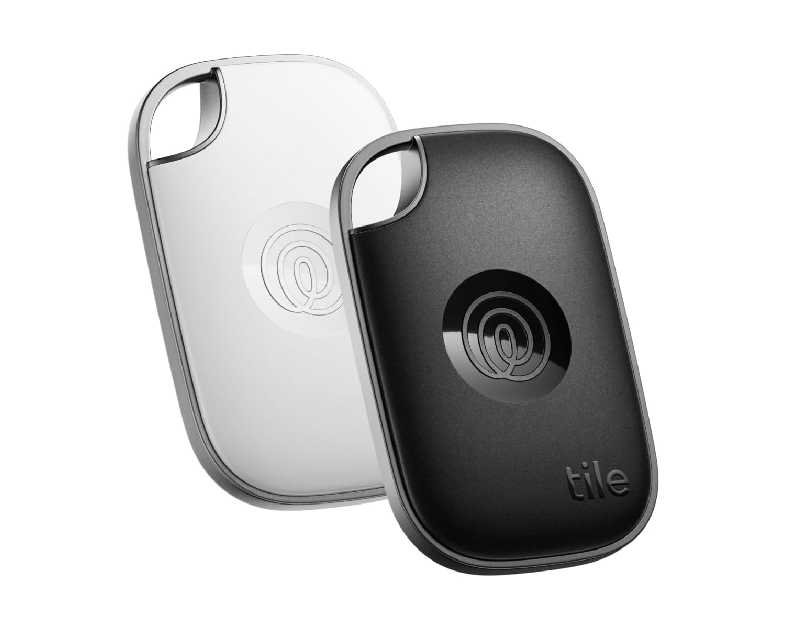 Tile by Life360 Pro - Powerful Bluetooth Tracker, Key Finder and Item Locator for Keys Bags, and More. Both iOS and Android Compatible. Phone Finder. 2-Pack (Black/White)