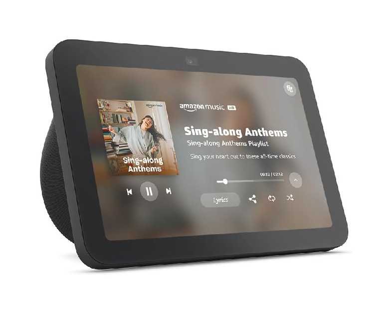 Amazon Echo Show 8, With Spatial Audio, Smart Home Hub, and works with our smartest AI assistant - Alexa+, Charcoal