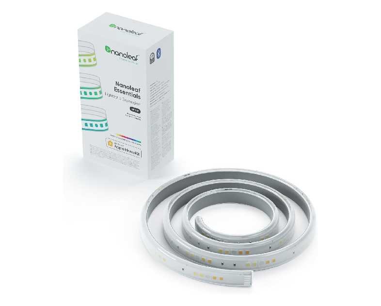 Nanoleaf Essentials Bluetooth Thread & WiFi Smart RGBCW 16M+ Color LED Cuttable Lightstrip 40" (1M) Extension.