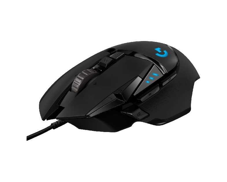 Logitech G502 HERO High Performance Wired Gaming Mouse, HERO 25K Sensor, 25,600 DPI, RGB, Adjustable Weights, 11 Buttons, On-Board Memory, PC/Mac