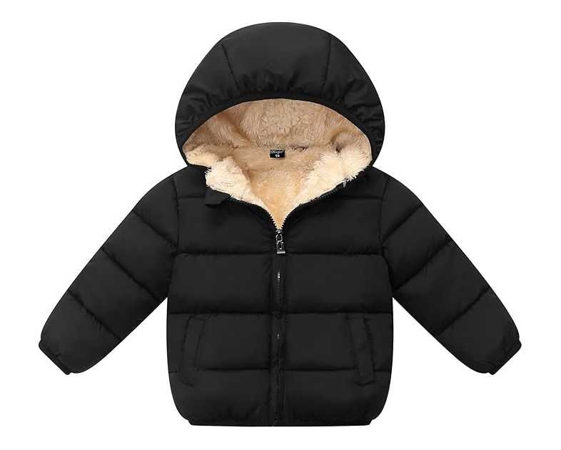 Toddler Baby Hooded Down Jacket Boys Girls Kids Thicken Warm Winter Coat Outerwear 1-7t