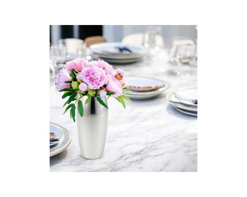 72202 Brilliant Oblong Stainless Steel Flower Vase