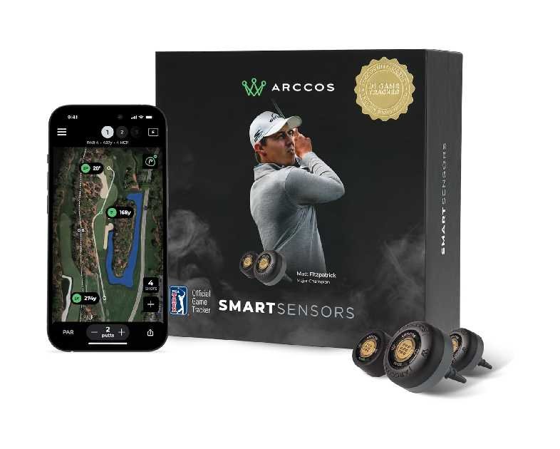 Arccos Smart Sensors: Automatic Golf Game Tracking System, A.I. Powered GPS Rangefinder & Smart Club Distances