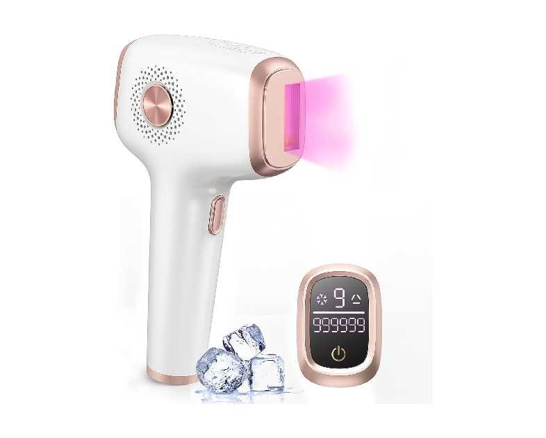 INNZA IPL Hair Removal with Ice Cooling Care Function for Women,Long-Lasting Results,999,999 Flashes Painless Hair Removal, Hair Removal Device for Armpits Legs Arms Bikini Line