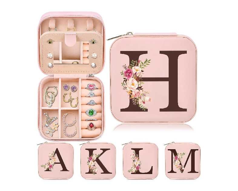 Sister Gifts for Girls, Travel Jewelry Case Box Organizer Personalized Christmas Gifts for Sister Wife Women, Birthday Gift for Elder Sister Big Sister Little Sister