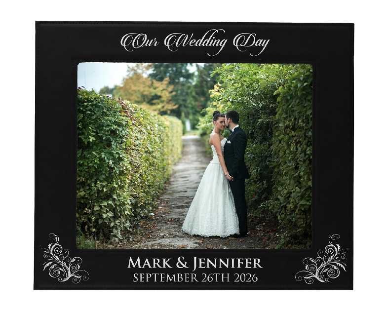 My Personal Memories, Personalized Wedding Gift Picture Frame - Custom Engraved Newlywed Photo Gifts (8x10)