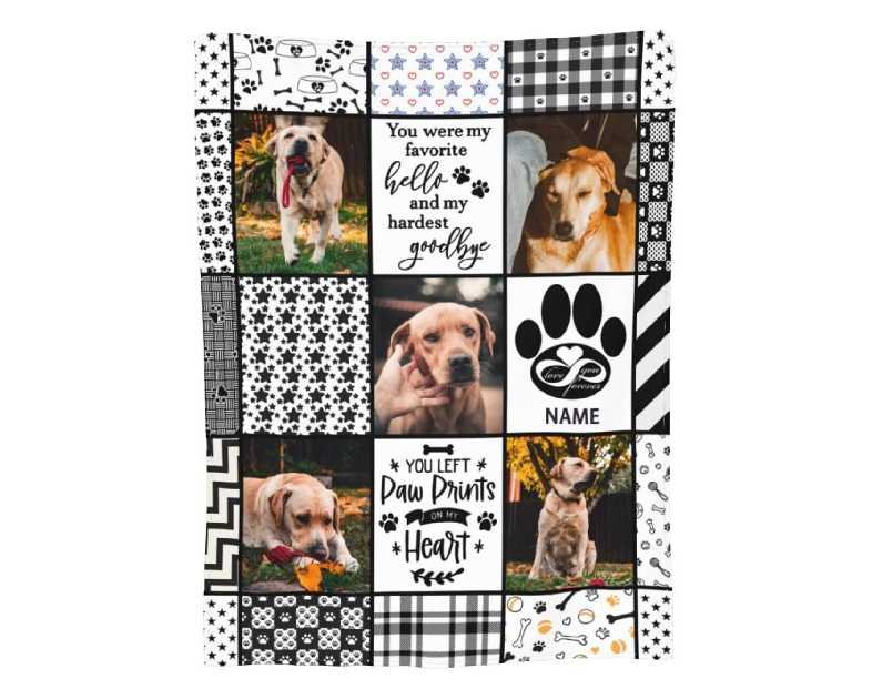 Funnylife Personalized Pet Memorial Blanket
