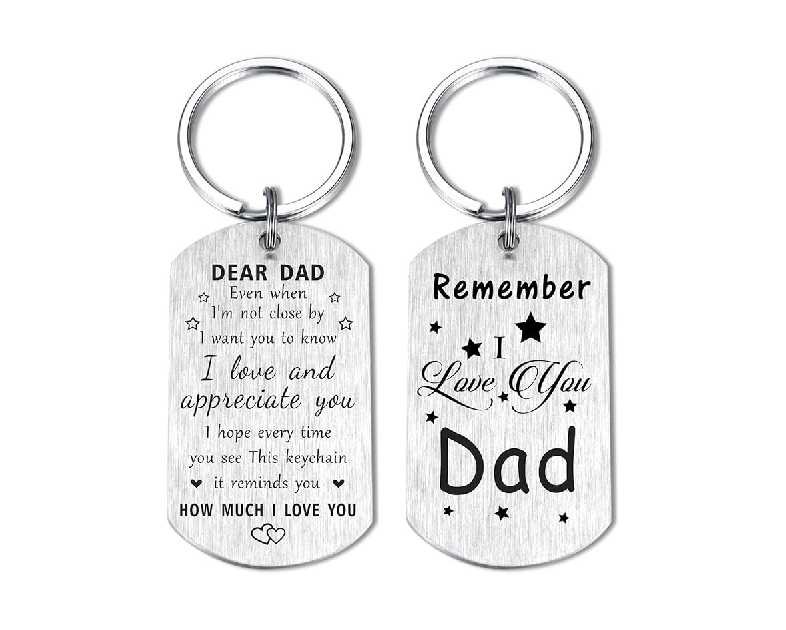 Resdink Dad Gifts from Daughter Son- Remember I Love You Dad Birthday Christmas Fathers Day Keychain