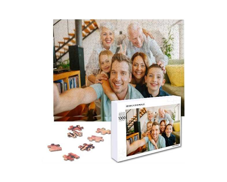 Custom Puzzles from Photos Custom Puzzle 1000 Pieces,ATOOZ Personalized Puzzle for Mom Dad Mother Father Holiday Birthday Wedding Present