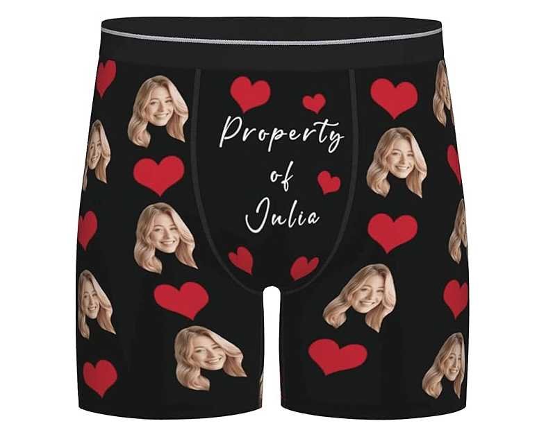 Personalized Boxers for Men, Customized Long Underwear, Boxers with Face on Them, Gifts for Boyfriend Husband