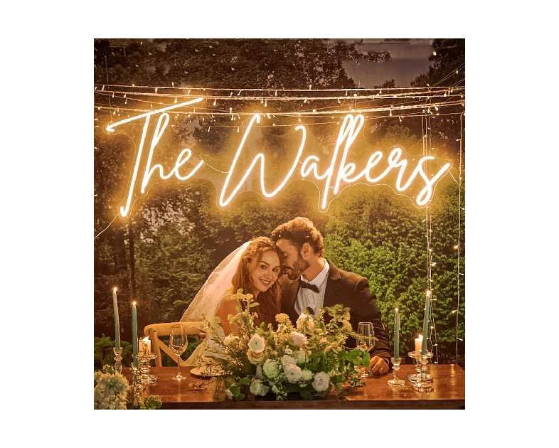 Custom Neon Sign, Custom LED Neon Sign Customizable for Wedding Bar Salon Beauty Business Light Up Name Sign