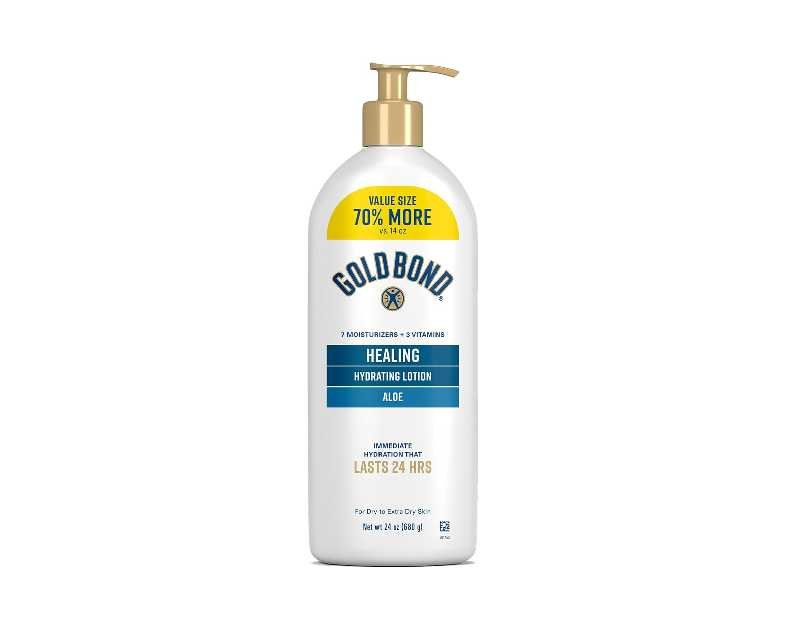 Gold Bond Healing Hydrating Lotion with Aloe Moisturizes, Heals & Smooths Dry Skin, Delivers Immediate 24-Hour Hydration, Value Size, 24 oz.