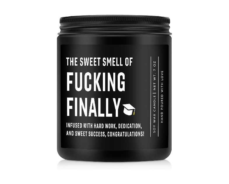 Shqiueos Funny Graduation Gifts for Her Him, Graduation Candle for Women Men Lavender Scented 7oz, 2025 Graduations Gifts for Masters Degree, College, High School, PhD Grad Gift for Nurse Law School