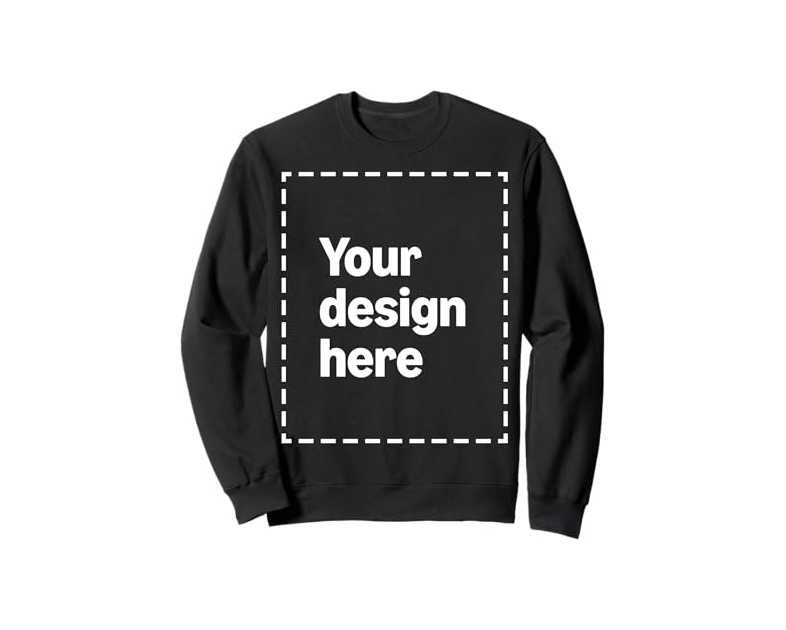 Custom Sweatshirt with Your Image for Men and Women by Modify by Amazon Merch on Demand