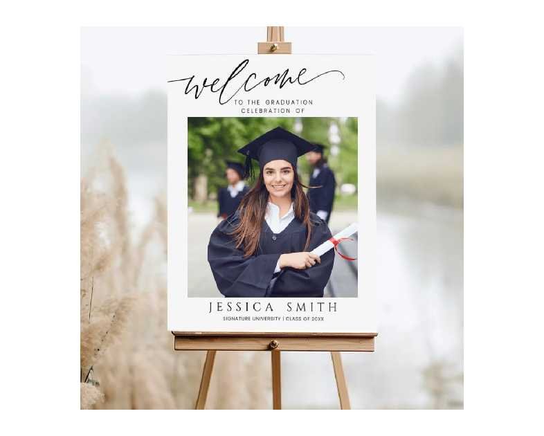 Graduation Party Welcome Sign, Photo Graduation Poster, Graduation Decorations, Grad Party Sign, Grad Welcome Sign, Graduation gift for best friend, Graduation gift for daughter, sister, brother, 3