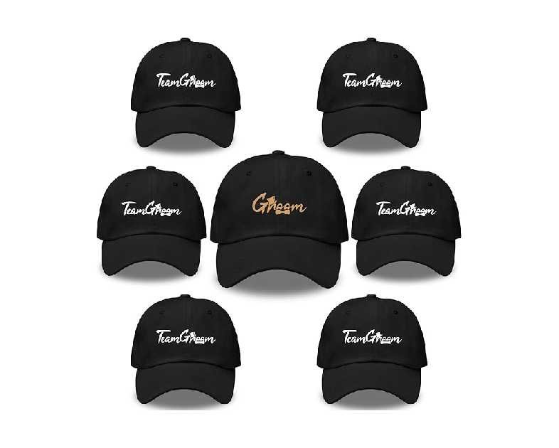 LADY&HOME Bachelor/Bachelorette Party Baseball Hats Set, Embroidered Adjustable Cotton Truck Caps