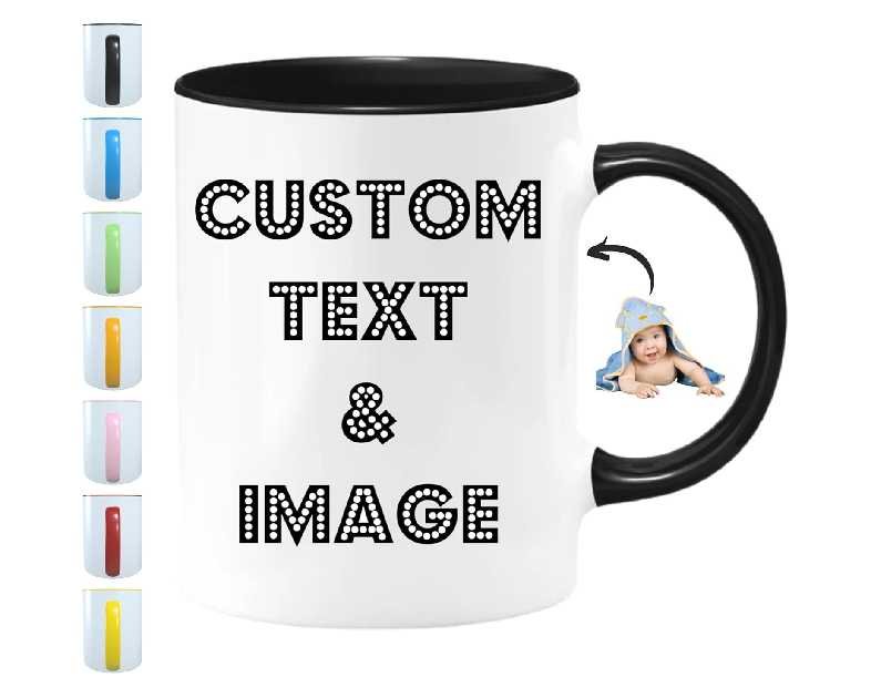 Custom Mug With Pictures - Personalized Coffee Mug With Photo, Text, Logo | Customized Gifts for Men & Women | Taza Personalizada 11oz Tea Cup Printed on Both Sides | Birthdays, Holidays, Mother’s Day