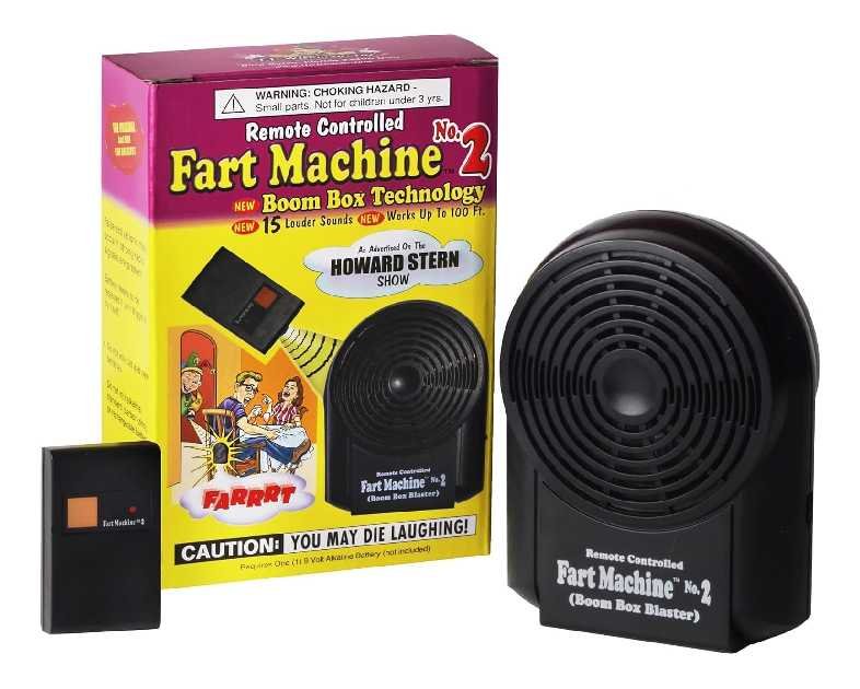 Fart Machine #2 - The Original Remote Controlled Fart Machine with Boom Box Technology - 15 Realistic Sounds - Wireless with 100 ft Range