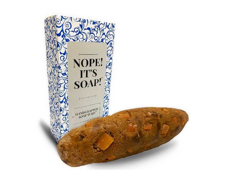 Fake Poop Soap-Turd-Bar - Nope It’s Soap - Handcrafted Artisanal Soap for Men – Funny Realistic Poop Gag Gift, Harmless Prank for Kids and Adults, Vanilla Scent