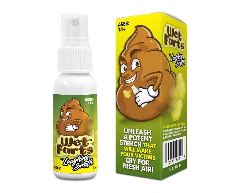 Laughing Smith - Wet Farts - Potent Stink Spray - Extra Strong Stink - Hilarious Gag Gifts & Pranks for Adults or Kids - Prank Stink Stuff - Non Toxic - Smells Like Really 'Bad' Gas