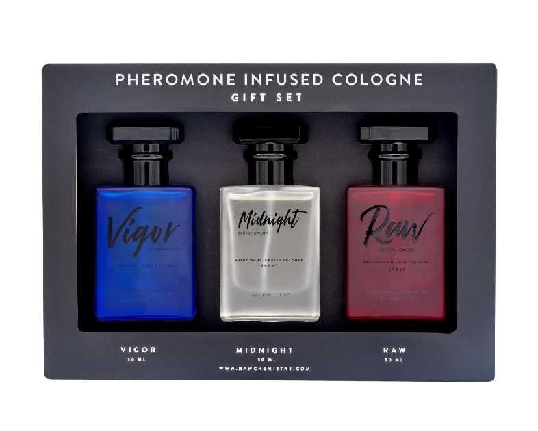 RawChemistry - A Pheromone Infused Mens Cologne Gift Set - Set of 3 Colognes