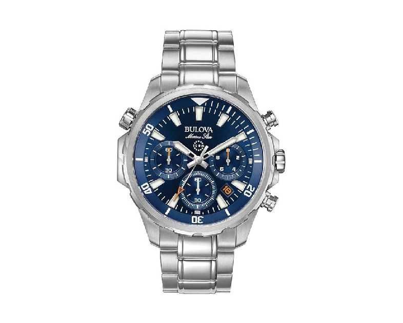Bulova Men's Marine Star Series B Stainless Steel 6-Hand Chronograph Quartz Watch, 100M