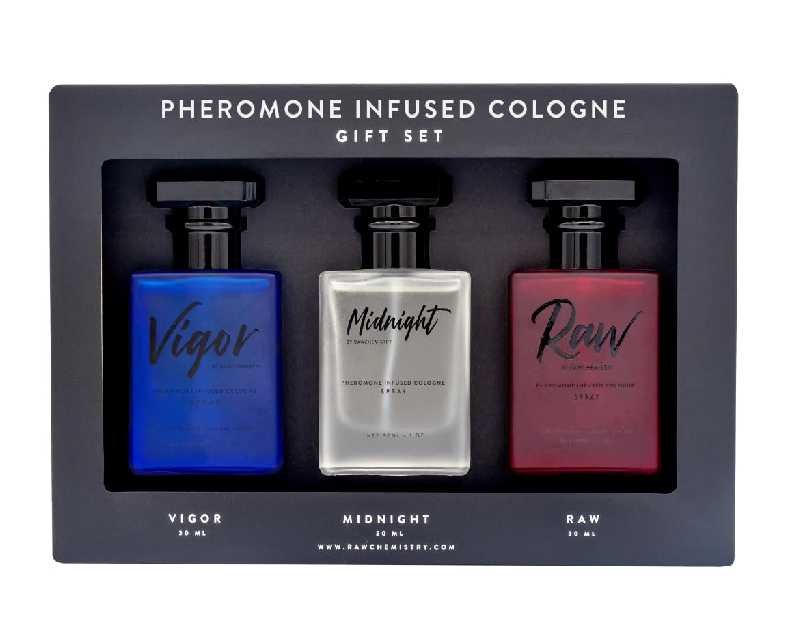 RawChemistry - A Pheromone Infused Mens Cologne Gift Set - Set of 3 Colognes