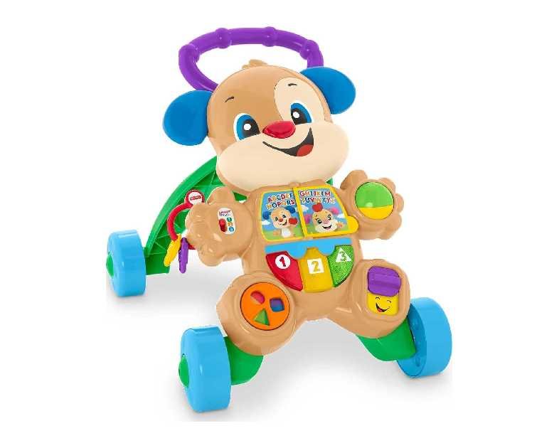 Fisher-Price Baby Toy Laugh & Learn Smart Stages Puppy Walker with Educational Music Lights & Activities for Infants Ages 6+ Months