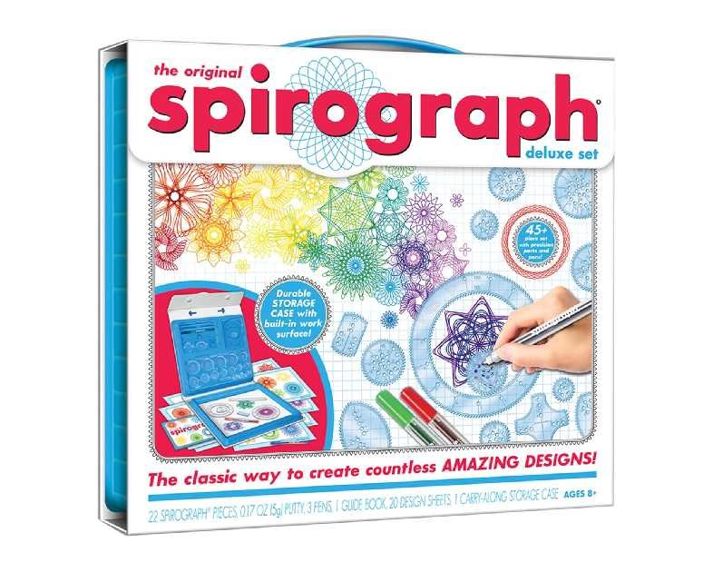 Spirograph — Deluxe Set — Spiral Art Drawing Kit — The Classic Way to Make Countless Amazing Designs — For Kids Ages 8+