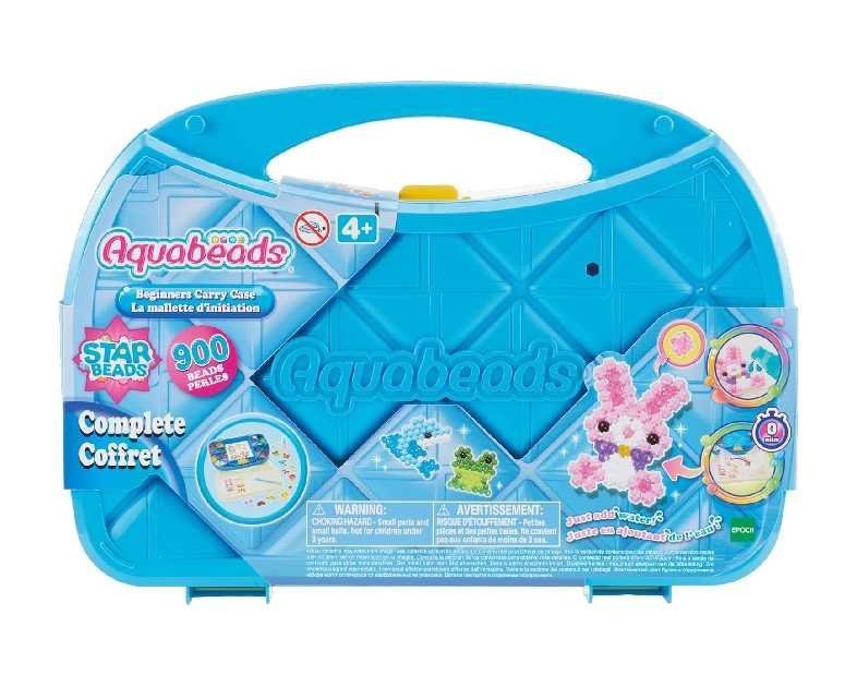 Aquabeads Beginners Carry Case - Fun and Creative Arts & Crafts Bead Kit for Kids Ages 4 and Up - Includes Over 900 Beads