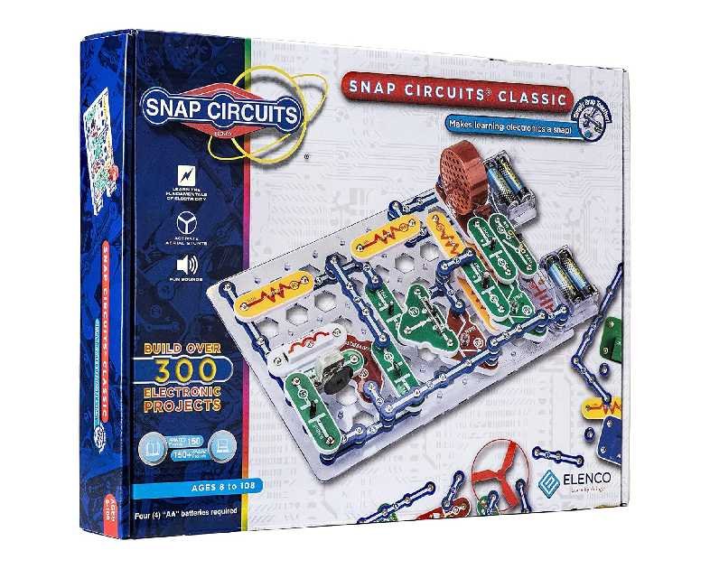 Snap Circuits Classic SC-300 Electronics Exploration Kit | Over 300 Projects | Full Color Manual Parts | STEM Educational Toy for Kids 8+ 2.3 x 13.6 x 19.3 inches