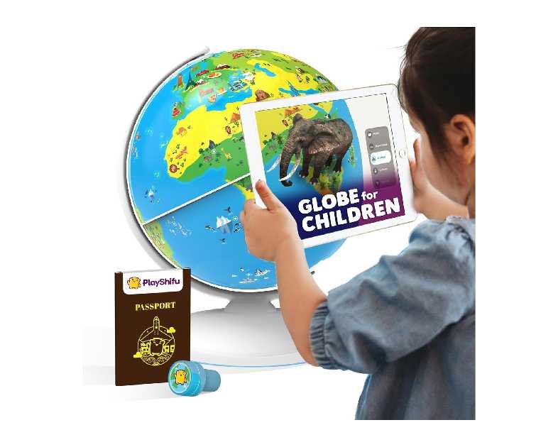 PlayShifu Globe for Children – Orboot Earth: Interactive Kids Globe with 1000+ Facts on Animals, Places & Monuments | Tech-Powered Learning Toy & STEM Gift for Kids Ages 4–10