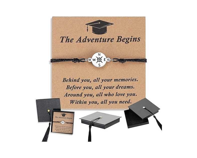 SAM & LORI 2025 Back to School Gifts-Mommy and Me Matching Bracelets-Comes in Cute Box with Sweet Card-First Day of School-Graduation Gift