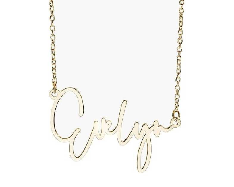 PicturesOnGold.com Custom Name Necklace For Women Personalized Name Necklace in Sterling Silver or Gold Necklace Personalized with any Name or Word