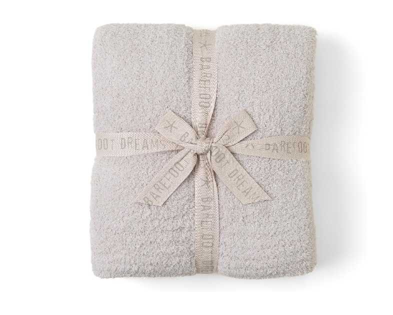 Barefoot Dreams CozyChic Throw, Stone 54" x 72"