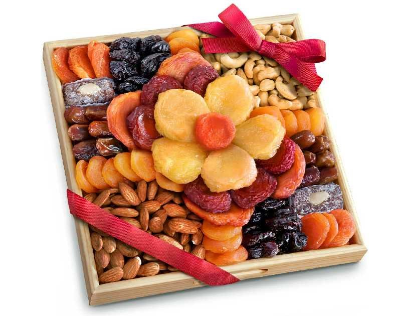 A Gift Inside Flora Dried Fruit and Nut Tray