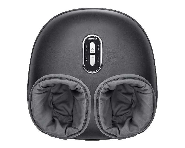 Nekteck Shiatsu Foot Massager with Heat, FSA Eligible Deep Kneading Therapy Air Compression, HSA Feet Massage Improve Blood Circulation Foot Wellness Soothing Pain Relief, Relax for Home Office Use