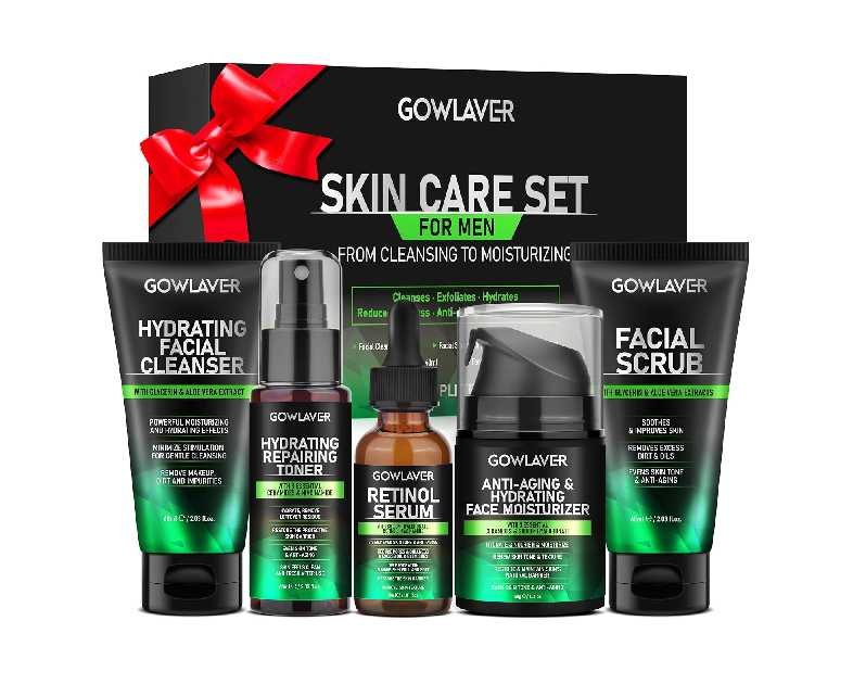 Gifts for Men,Skin Care for Men,Hydrate & Anti-Aging Face Care Routine for Mens All Skin Types,Birthday Christmas Stocking Stuffers Secret Santa Gifts Fathers Valentines Him Dad Boyfriend Husband