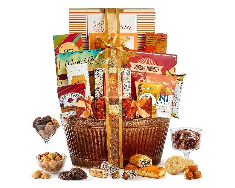 Broadway Basketeers Gift Basket Gifts for Women, Men, Families, Teacher, College, Appreciation, Thank You, Birthday, Corporate, Get Well, Sympathy Care Chocolate Thanksgiving Christmas Holiday Baskets