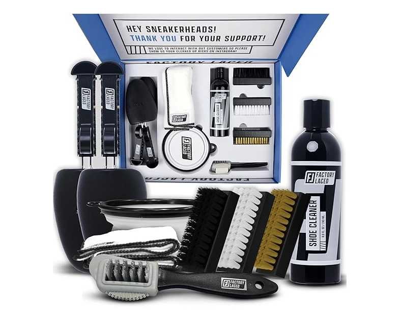 FACTORY LACED Shoe Cleaning Kit - Complete Sneaker Cleaner Kit - Shoe Cleaner for all shoes