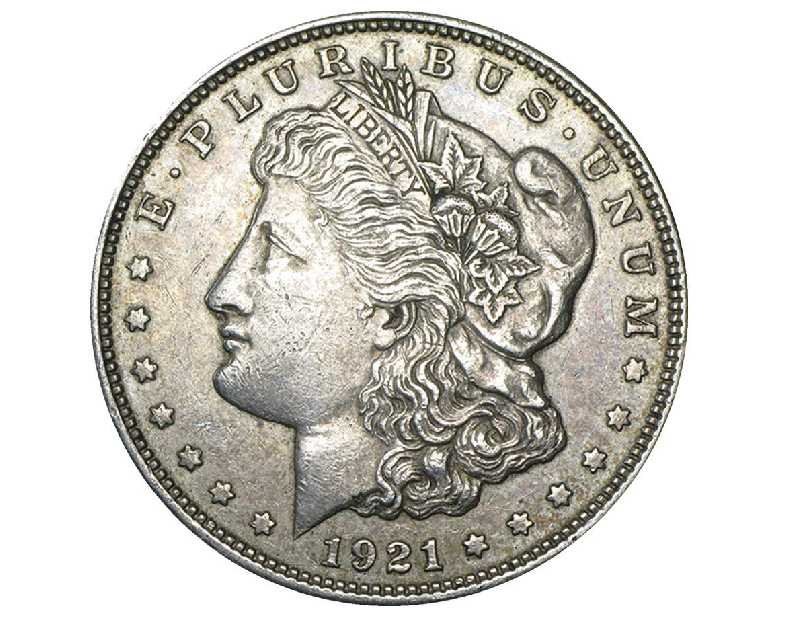 1921 P Morgan Silver Dollar Graded Fine to Extra Fine Circulated