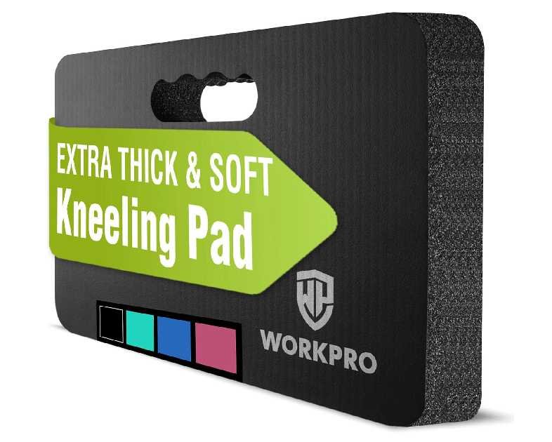 WORKPRO Extra Thick Kneeling Pad, Soft Foam Cushioning for Knee, Large Foam Kneeler Mat for Gardening, Bathing Baby, Workout Supplies, 17.5 x 11 x 1.5 in, Black