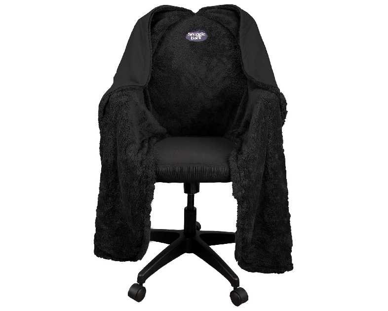 The Original Office Chair Blanket by SnuggleBack; Cozy Comfy Office Desk Chair Wrap Attaches for Convenient Heat and Hands-Free. Stay Warm In The Winter or Summer. Sherpa Fur Lining