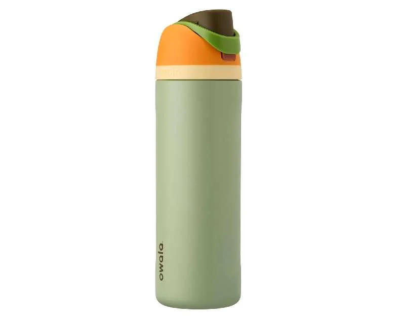 Owala FreeSip Insulated Stainless Steel Water Bottle with Straw, BPA-Free Sports Water Bottle, Great for Travel, 24 Oz, Camo Cool