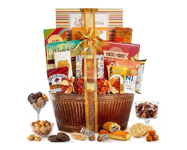 Broadway Basketeers Gift Basket Gifts for Women, Men, Families, Teacher, College, Appreciation, Thank You, Birthday, Corporate, Get Well, Sympathy Care Chocolate Thanksgiving Christmas Holiday Baskets