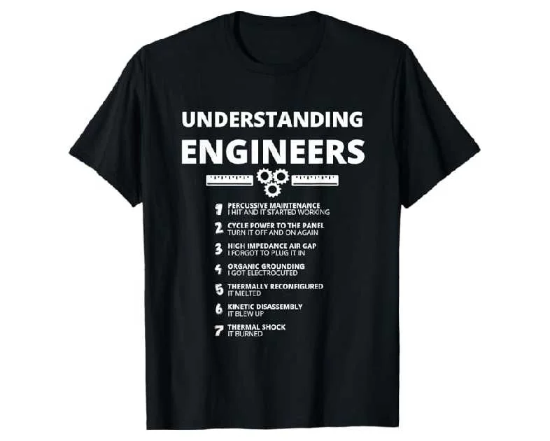 Awesome Engineering Shirts - Understanding Engineers Funny Sarcastic Engineering Gift T-Shirt